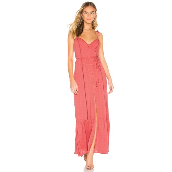 Tularosa Villa Maxi Dress in Deep Rose - Picture 1 of 10